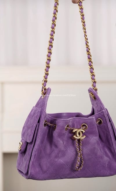 小香mini麂皮抽繩水桶包6