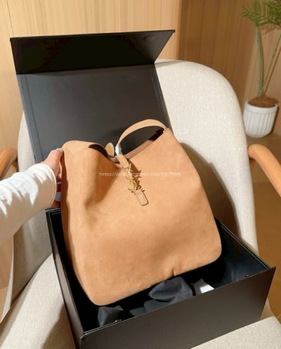 YSL麂皮絨hobo腋下包/水桶包6