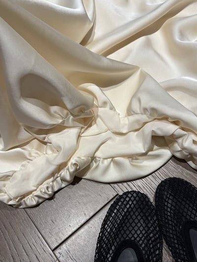 緞面花苞長裙11