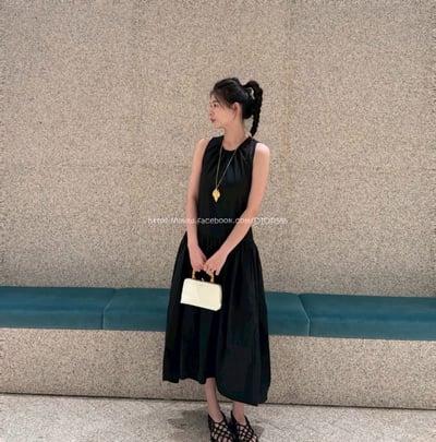 壓褶背心長裙 2