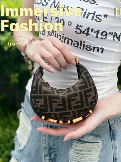 Fendi graphy半月包9