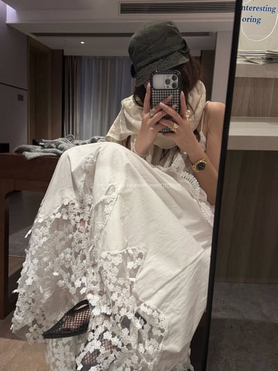 法式勾花長裙5