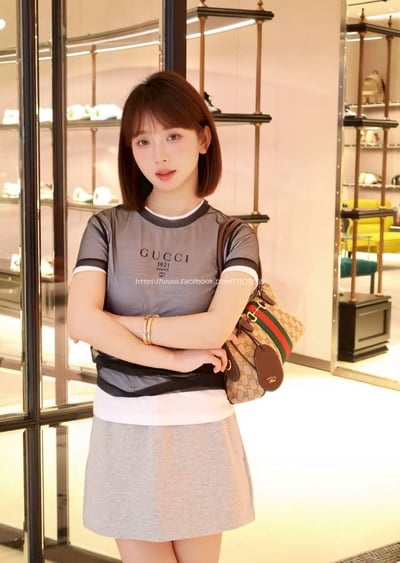 Gucci 假兩件雙層T2