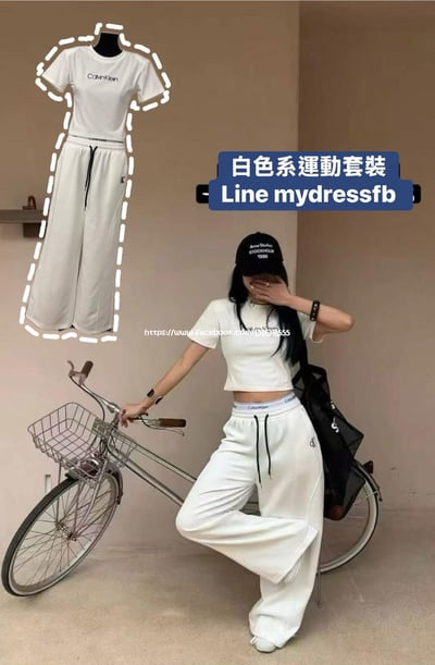  CK簡約風運動套裝(上衣+褲子)9