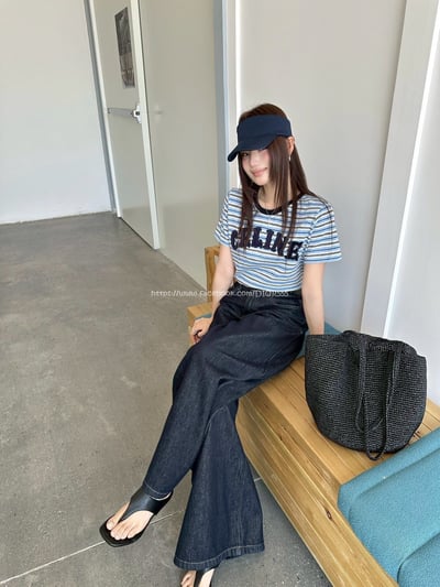 Celine條紋懶人棉T 5