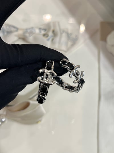 小香丹寧牛仔穿鏈耳環2