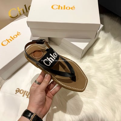 Chloe 交叉編織羅馬涼鞋5