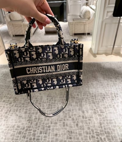 Dior Oblique老花刺繡Tote3