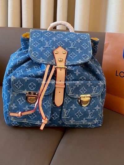 Lv 丹寧牛仔後背包 5