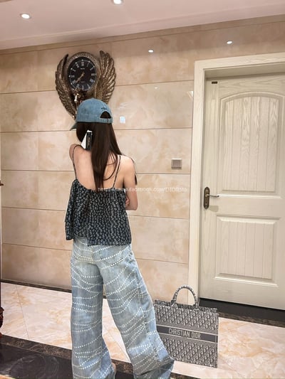 小香度假風滿印背心8