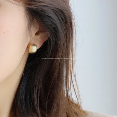 霧面耳環(改耳夾款)3