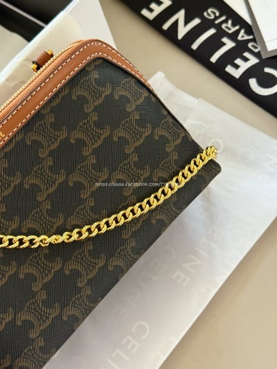 celine老花貝殼包10