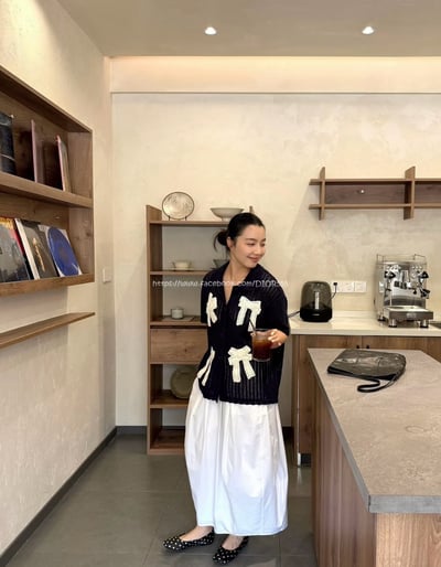 蝴蝶結針織短袖上衣6