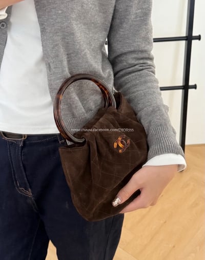 小香麂皮元寶手提包4