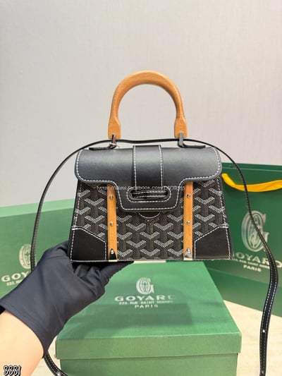 Goyard西貢硬箱手提包17