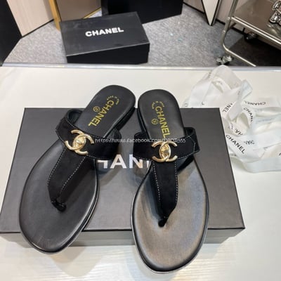 小香夾腳扣鏈條人字拖鞋8