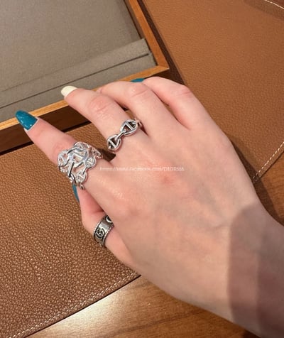 愛馬仕三層豬鼻戒指 4