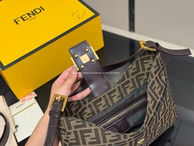 Fendi zucca 老花牛角包11