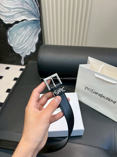 YSL牛皮皮帶7