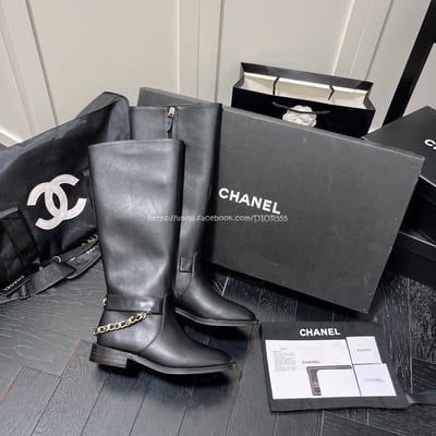 小香鏈條高筒長靴/騎士靴8