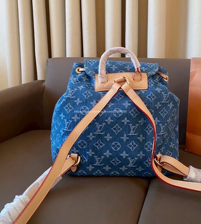 Lv 丹寧牛仔後背包 8