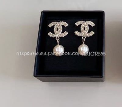 小香施華洛水晶珍珠耳環8