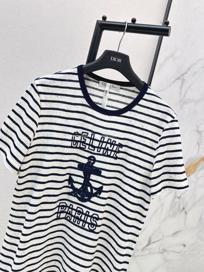 Celine字母條紋T恤4
