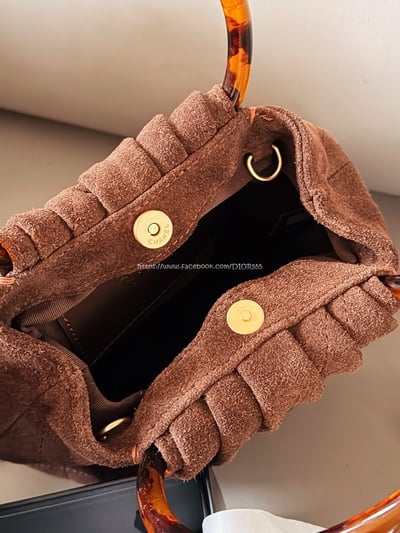 小香麂皮元寶手提包9