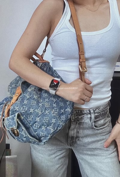 Lv 丹寧牛仔後背包 4