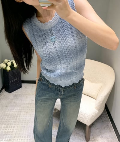 小香漸層藍色背心2