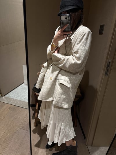 不規則拼接雪紡裙6