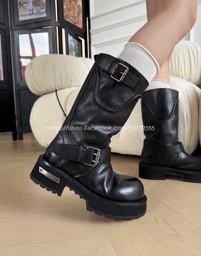 巴黎世家機車靴/馬丁靴6