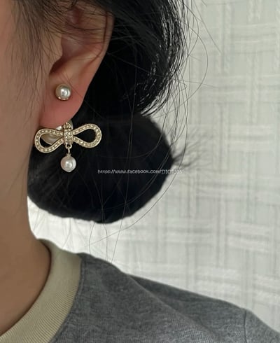 珍珠雙球耳環3