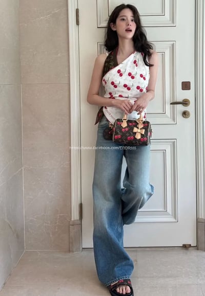 Lv櫻桃厚底拖鞋  (情侶款)4