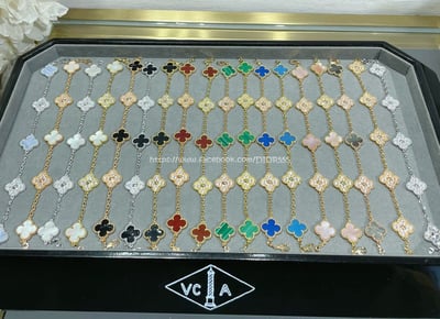 vca四葉草五花手鍊1