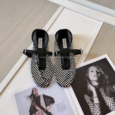 𝗔𝗟𝗔𝗜𝗔漁網鑽面芭蕾舞鞋4