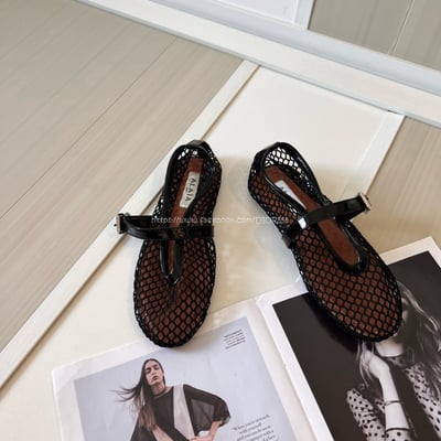 𝗔𝗟𝗔𝗜𝗔漁網鑽面芭蕾舞鞋11