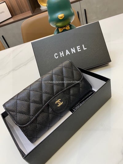 小香球紋經典菱格長夾4