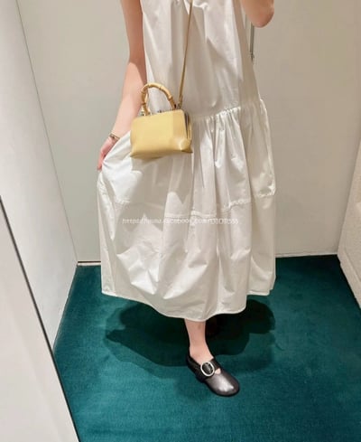 壓褶背心長裙 4