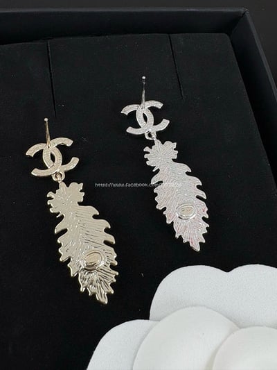 小香麥穗羽毛長款耳環8