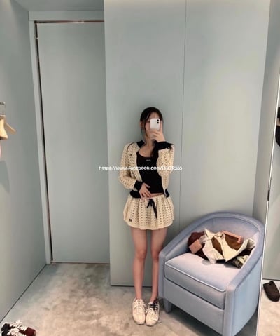 miumiu鏤空鈎花外套3