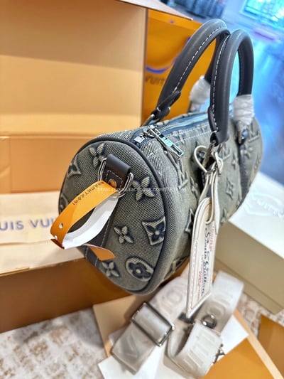 Lv 牛仔keepall 枕頭包7