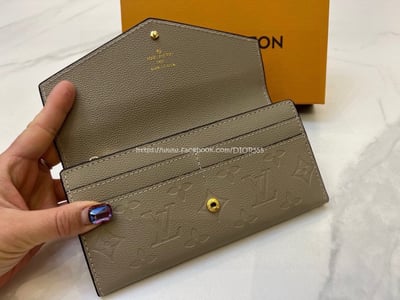 LV大象灰壓紋兩折長夾8