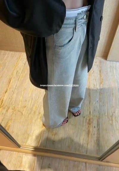 CK雙腰頭爆閃褲4