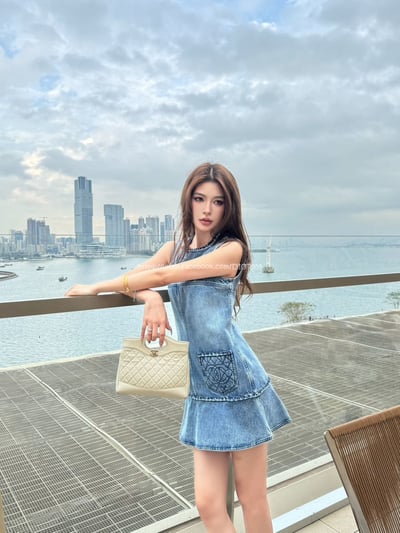 小香洗水牛仔棉裙8