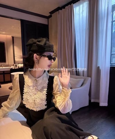 小香黑皮蝴蝶結流蘇耳環3