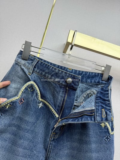 LV牛仔直筒褲 12