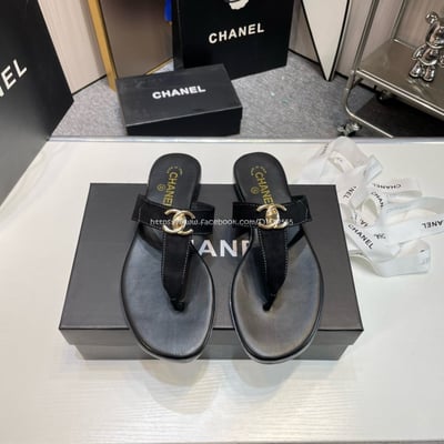 小香夾腳扣鏈條人字拖鞋9