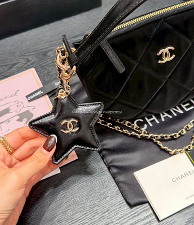 小香麂皮絲絨五角星半月包7