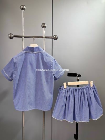 miu miu 藍格紋套裝裙9